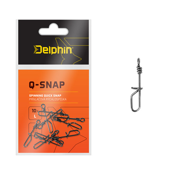 Delphin Q-SNAP pergető gyorskapocs, S, 10db