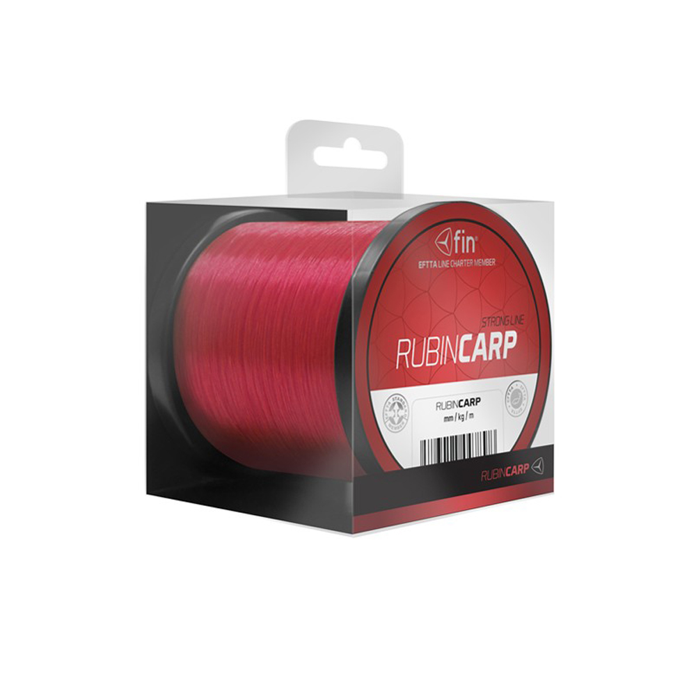 Fin RUBIN CARP monofil zsinór - damil, piros, 0.26mm, 600m