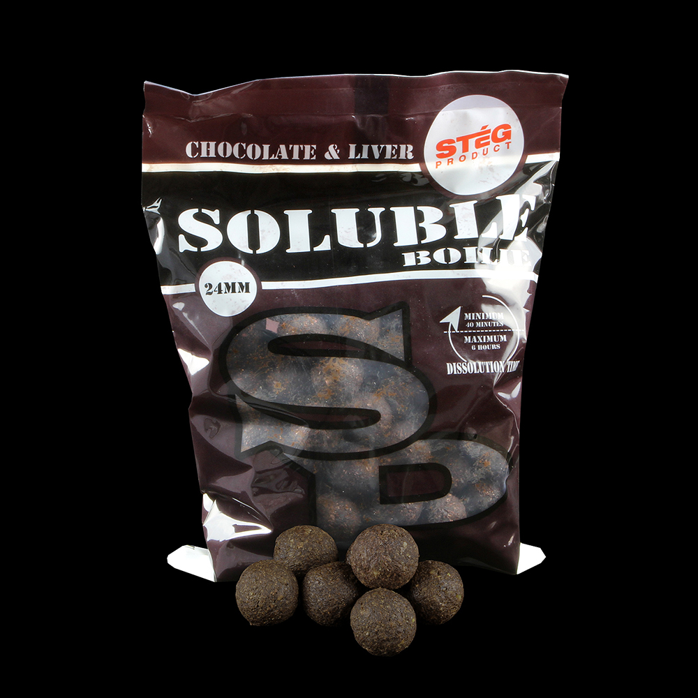 Stég Product Soluble Chocolate & Liver bojli, 24mm, 1000g