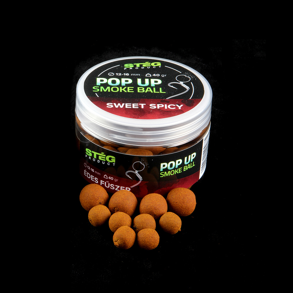 Stég Product Smoke Ball pop-up - Sweet Spicy, 12-16mm, 40g