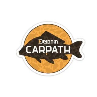 Delphin CARPATH ponty öntapadó matrica, 95x75mm