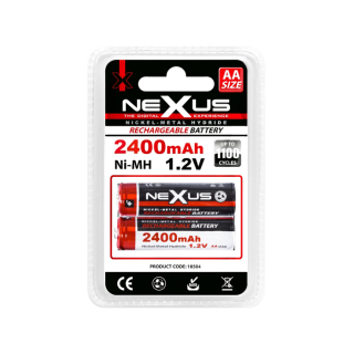 Nexus AA 1.2V tölthető elem Ni-MH akkumulátor, 2400mAh, 2db/csomag